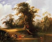 George Caleb Bingham - Landscape, Rudal Scene